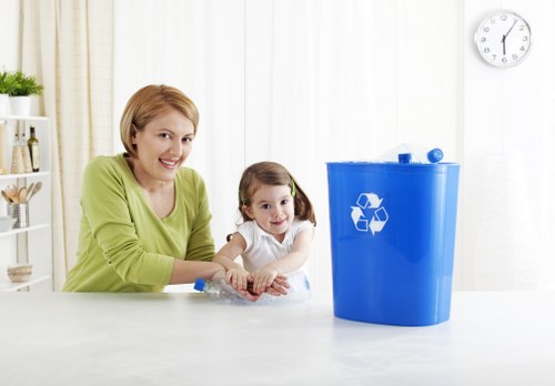 Team managing recyclable materials