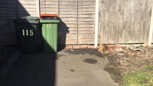 Clean and organized construction site after waste removal