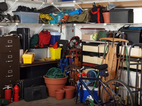 Professional waste management team handling commercial waste